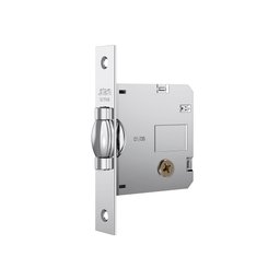 Fechadura Stam 1005 Tetra Acabamento Cromado - Roseta Redonda de Aço Inox - 2
