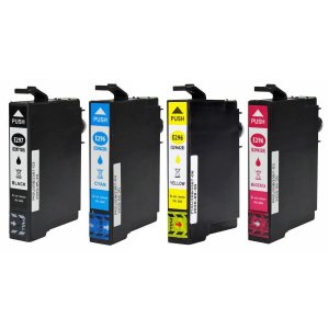 Kit 4 Cores Cartucho de Tinta Compatível com Epson E297 E296 para XP-231 XP-431 XP-241 XP-441 XP231 