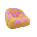 Ver imagem 3 de Kit 06 Poltrona Paloma Pé Plástico Suede Mostarda e Suede Pink