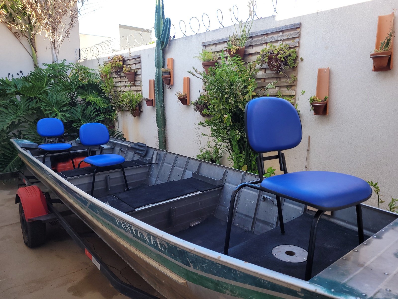 Cadeira para Barco E Camping Giratória Multiuso Estofada - 3
