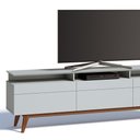 Ver imagem 2 de Rack Classic 218cm 3 Gavetas com Prateleira Branco Imcal