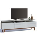 Ver imagem 1 de Rack Classic 218cm 3 Gavetas com Prateleira Branco Imcal
