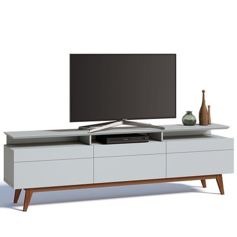 Rack Classic 218cm 3 Gavetas com Prateleira Branco Imcal