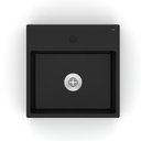 Ver imagem 3 de Cuba Apoio 350x350 com Mesa Basic Q6 Matte Black Celite