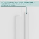 Ver imagem 7 de Guarda-Roupa 6 Portas 6 Gavetas Anápolis Plus Ripado 100% MDF Branco