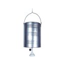 Ver imagem 1 de Balde Chuveiro Galvanizado 19 Lts - Cor: Branco