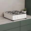 Ver imagem 6 de Fogão de Mesa 4 Bocas Apolo Branco com Mesa Inox Selada e Acendimento Manual - Realce