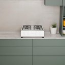Ver imagem 5 de Fogão de Mesa 4 Bocas Apolo Branco com Mesa Inox Selada e Acendimento Manual - Realce
