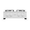 Ver imagem 1 de Fogão de Mesa 4 Bocas Apolo Branco com Mesa Inox Selada e Acendimento Manual - Realce