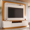 Ver imagem 2 de Estante Home Theater Nilo Cinamomo/off White para Tv até 75” - Madetec