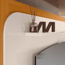 Ver imagem 4 de Estante Home Theater Nilo Cinamomo/off White para Tv até 75” - Madetec
