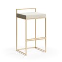 Ver imagem 1 de Banqueta Detail Estofado Várias Cores Base Aço Dourado Tam: g - Datelli Design