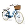 Bicicleta Feminina GTS Retrô City Aro 26 com Cestinha e Para-lama| GTS M1 Retrô City - Azul Bebê - 2