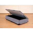 Ver imagem 5 de Cama Box Baú Solteirão Serenelife - Suede Cinza Escuro
