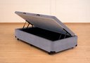 Ver imagem 5 de Cama Box Baú Solteirão Serenelife - Suede Cinza Escuro