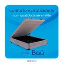 Ver imagem 6 de Cama Box Baú Solteirão Serenelife - Suede Cinza Escuro