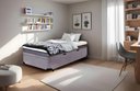 Ver imagem 1 de Cama Box Baú Solteirão Serenelife - Suede Cinza Escuro