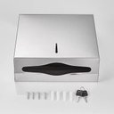 Ver imagem 4 de Kit com 2 Dispenser Papel Toalha Aço Inox para Banheiro