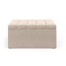 Calçadeira Baú Navi 90 para Cama de Solteiro Z-003 Sued Bege Aradecor - 2