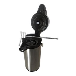 Garrafa Térmica Mônaco Inox Alavancada Café Leite Chá Ampola De Vidro 2,5L Unitermi - 4