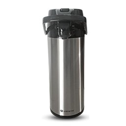 Garrafa Térmica Mônaco Inox Alavancada Café Leite Chá Ampola De Vidro 2,5L Unitermi - 2