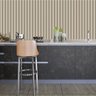 Papel de Parede Adesivo Ripado Madeira Claro Lavável Cozinha Sala Quarto 1,5 Metros Claro Teu Adesiv - 4