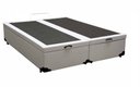 Ver imagem 1 de Cama Box Baú Queen Bipartido Sintético Branco Com Pistão A Gás