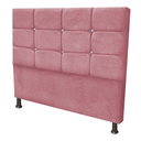 Ver imagem 2 de Cabeceira Casal 1.40 cm para Cama Box Lari Suede:Rose