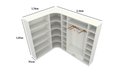 Ver imagem 4 de Kit Armário Closet Modulado M2 (colmeia, Loja, Expositor, Sapateira, Roupa, Organizador)