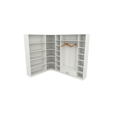 Kit Armário Closet Modulado M2 (colmeia, Loja, Expositor, Sapateira, Roupa, Organizador)