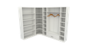 Ver imagem 1 de Kit Armário Closet Modulado M2 (colmeia, Loja, Expositor, Sapateira, Roupa, Organizador)