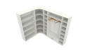 Ver imagem 2 de Kit Armário Closet Modulado M2 (colmeia, Loja, Expositor, Sapateira, Roupa, Organizador)