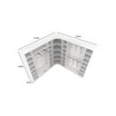 Ver imagem 4 de Kit Armário Closet Modulado M1 (colmeia, Loja, Expositor, Sapateira, Roupa, Organizador)