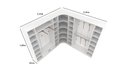 Ver imagem 4 de Kit Armário Closet Modulado M1 (colmeia, Loja, Expositor, Sapateira, Roupa, Organizador)