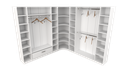 Ver imagem 2 de Kit Armário Closet Modulado M1 (colmeia, Loja, Expositor, Sapateira, Roupa, Organizador)