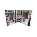 Ver imagem 1 de Kit Armário Closet Modulado M1 (colmeia, Loja, Expositor, Sapateira, Roupa, Organizador)