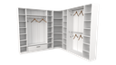 Ver imagem 3 de Kit Armário Closet Modulado M1 (colmeia, Loja, Expositor, Sapateira, Roupa, Organizador)