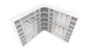 Ver imagem 7 de Kit Armário Closet Modulado M1 (colmeia, Loja, Expositor, Sapateira, Roupa, Organizador)