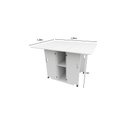 Ver imagem 3 de Mesa Dobrável para Corte de Tecidos MDF Branco 150x120x100cm