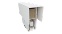 Ver mais imagens de Mesa Dobrável para Corte de Tecidos MDF Branco 150x120x100cm