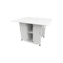 Ver imagem 1 de Mesa Dobrável para Corte de Tecidos MDF Branco 150x120x100cm