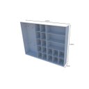 Ver imagem 4 de Kit Armário Closet Modulado M3 (colmeia, loja, Expositor, sapateira, roupa, organizador)