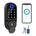 Ver imagem 2 de Fechadura Digital Biométrica Beluni Pivotante Sense Black Ty Bt 583 Tuya Bluetooth