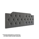 Ver imagem 2 de Cabeceira Casal Capela Suede Capitonê Dobrável Espuma Premium Ideal para Box Casal - Cinza