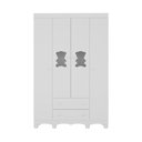 Ver imagem 7 de Guarda-roupa Infantil 122cm com Vidro 4 Portas e 2 Gavetas Ternura Multimóveis Mp4478 Branco