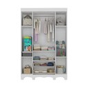 Ver imagem 5 de Guarda-roupa Infantil 122cm com Vidro 4 Portas e 2 Gavetas Ternura Multimóveis Mp4478 Branco