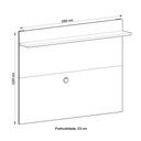 Ver imagem 3 de Rack com Painel para Tv até 50 Polegadas Benevello 2 Portas Siena/grafite - Quiditá Móveis