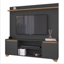 Ver imagem 2 de Rack com Painel para Tv até 50 Polegadas Benevello 2 Portas Siena/grafite - Quiditá Móveis