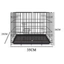 Ver imagem 4 de Gaiola Pet Hamster Porquinho da India Aves Passaros Filhote Transporte Canil Dobravel Animal de Esti