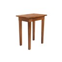 Ver imagem 4 de Mesa Lateral 50x35 Ripada Madeira Rustica Castanho